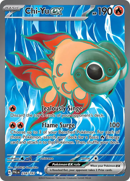 Chi-Yu ex, Pokémon card PAL 234 — Paldea Evolved set