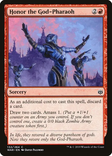 Honor the God-Pharaoh, Magic card WAR 132 — War of the Spark set