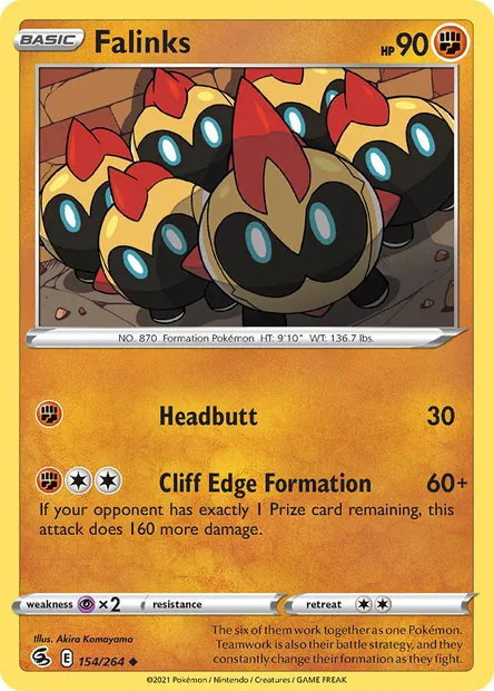 Falinks, Pokémon card FST 154 — Fusion Strike set