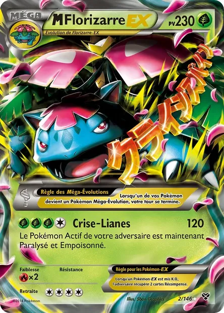 M Florizarre EX, carte Pokémon XY 2 — extension XY