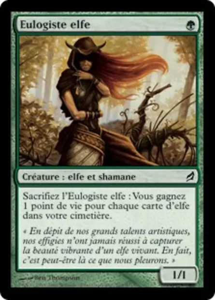 Eulogiste elfe, carte Magic LRW 205 — extension Lorwyn