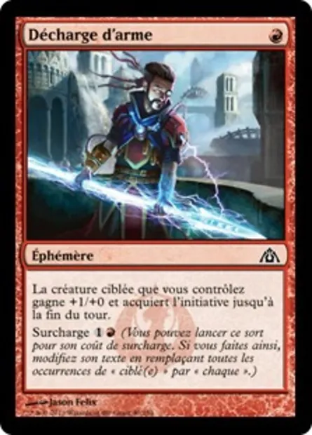 Décharge d'arme, carte Magic DGM 40 — extension Le labyrinthe du dragon