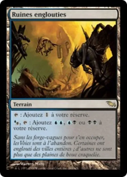 Ruines englouties, carte Magic SHM 280 — extension Sombrelande