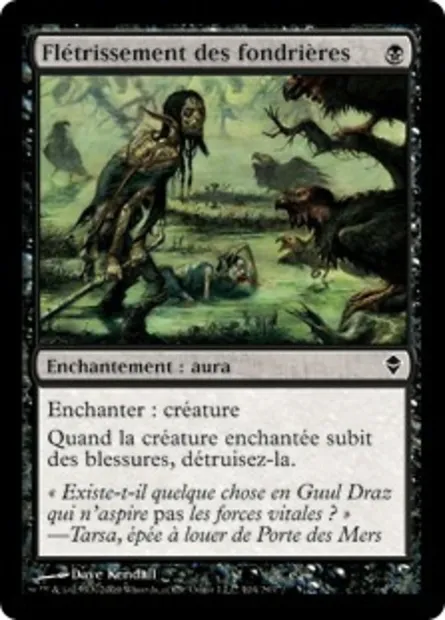 Flétrissement des fondrières, carte Magic ZEN 104 — extension Zendikar