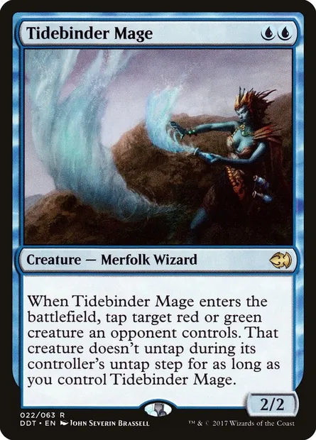 Tidebinder Mage, Magic card DDT 22 — Duel Decks: Merfolk vs. Goblins set