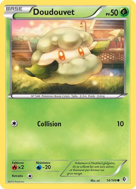 Doudouvet, carte Pokémon BCR 14 — extension Frontières Franchies