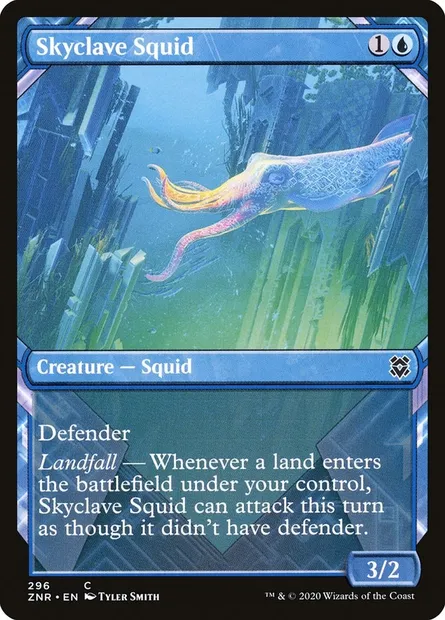 Skyclave Squid, Magic card ZNR 296 — Zendikar Rising set
