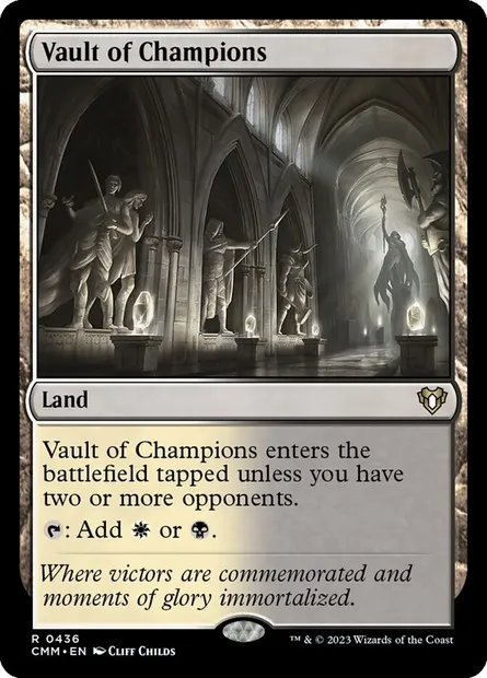 Caveau des champions, carte Magic CMM 436 — extension Commander Masters