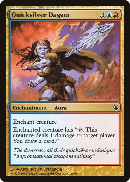 Quicksilver Dagger, Magic card DDJ 26 — Duel Decks: Izzet vs. Golgari set