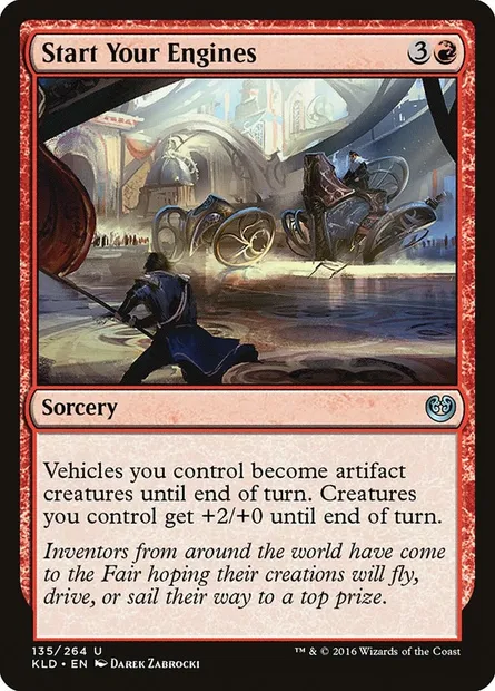 Start Your Engines, Magic card KLD 135 — Kaladesh set