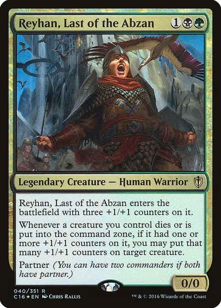 Reyhan, Last of the Abzan, Magic card C16 40 — Commander 2016 set