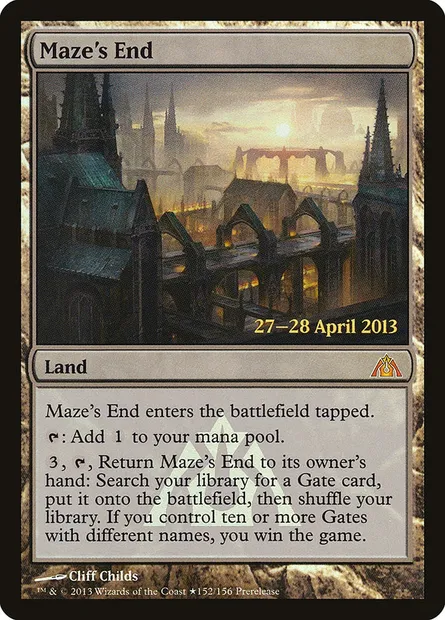 Maze's End, Magic card PDGM 152★ — Dragon's Maze Promos set