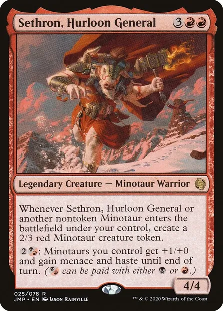 Sethron, Hurloon General, carte Magic JMP 25 — extension Jumpstart