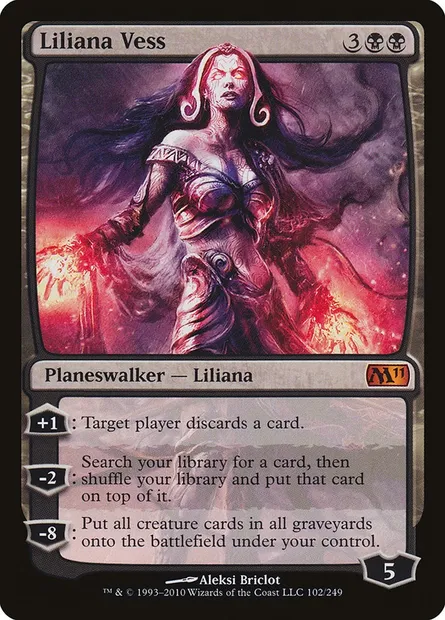 Liliana Vess, Magic card M11 102 — Magic 2011 set