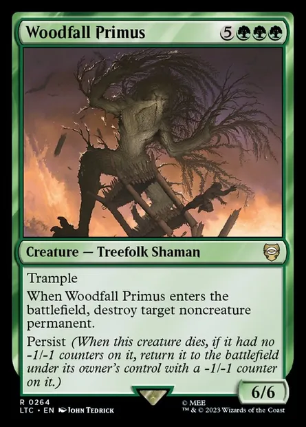 Woodfall Primus, Magic card LTC 264 — Tales of Middle-earth Commander set