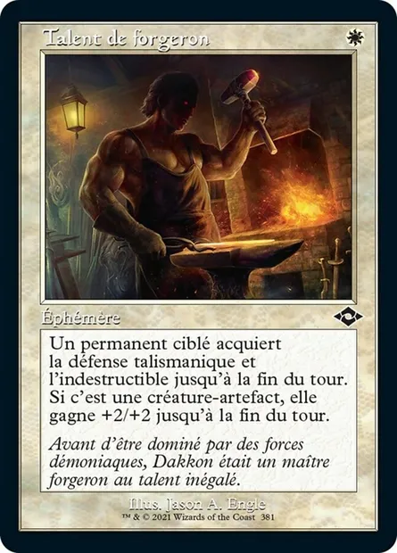 Talent de forgeron, carte Magic MH2 381 — extension Horizons du Modern 2