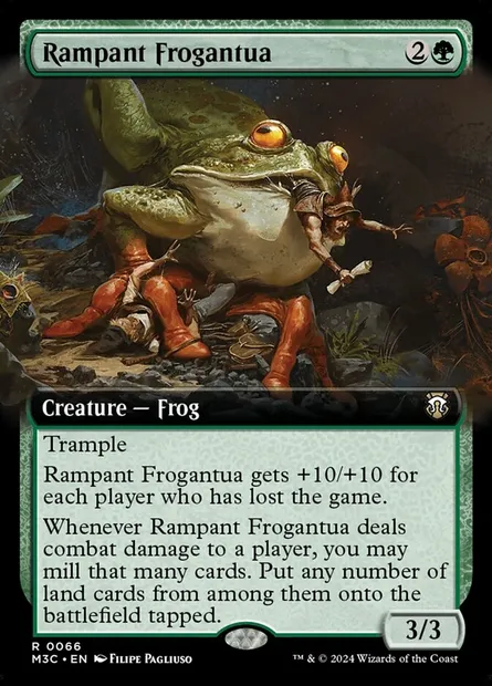 Rampant Frogantua, Magic card M3C 66 — Modern Horizons 3 Commander set