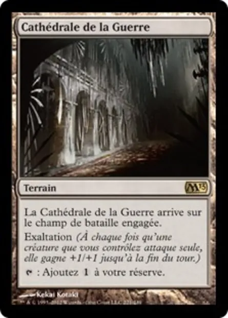 Cathédrale de la Guerre, carte Magic M13 221 — extension Magic 2013