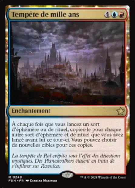 Tempête de mille ans, carte Magic FDN 248 — extension Foundations
