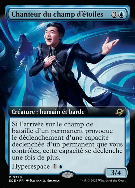 Chanteur du champ d'étoiles, carte Magic EOE 328 — extension Edge of Eternities