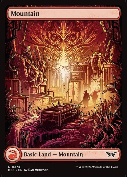 Mountain, Magic card DSK 275 — Duskmourn: House of Horror set