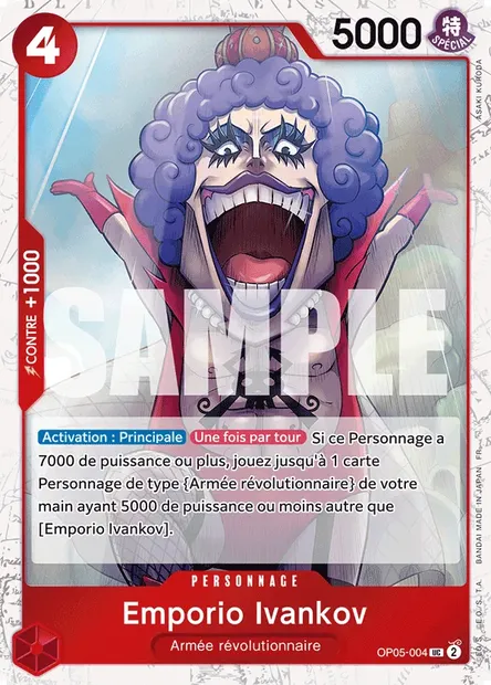 Emporio Ivankov, carte One Piece OP05-004 — extension AWAKENING OF THE NEW ERA