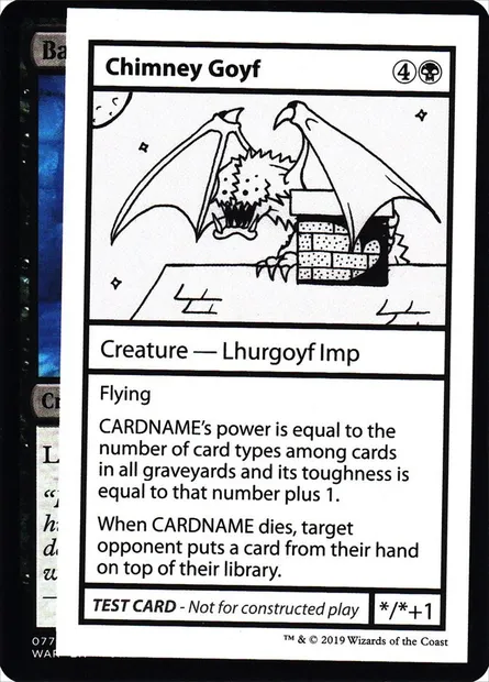 Chimney Goyf, carte Magic CMB2 38 — extension Mystery Booster Playtest Cards 2021