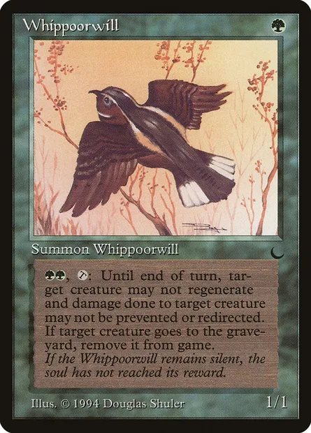 Whippoorwill, Magic card DRK 91 — The Dark set