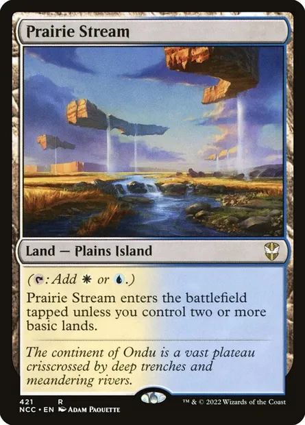 Prairie Stream, Magic card NCC 421 — New Capenna Commander set