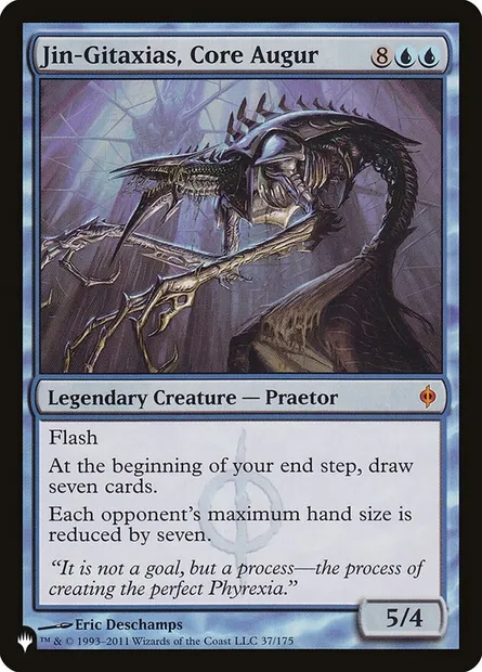 Jin-Gitaxias, Core Augur, Magic card PLST NPH-37 — The List set