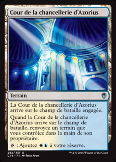 Cour de la chancellerie d'Azorius, carte Magic C16 282 — extension Commander 2016