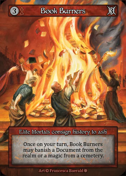 Book Burners, carte Sorcery GOT 040 — extension Gothic