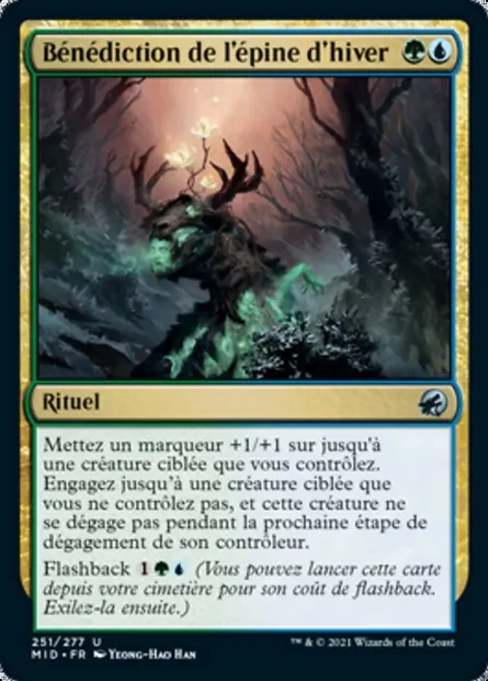 Bénédiction de l'épine d'hiver, carte Magic MID 251 — extension Innistrad : chasse de minuit