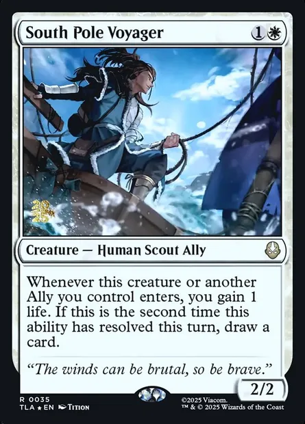 Voyageur du Pôle Sud, carte Magic PTLA 35s — extension Avatar: The Last Airbender Promos
