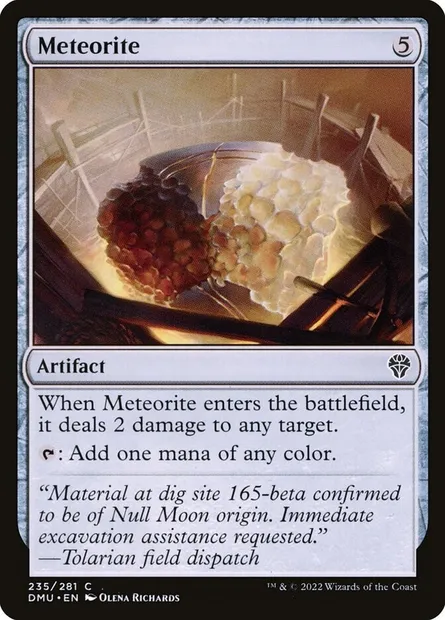 Meteorite, Magic card DMU 235 — Dominaria United set