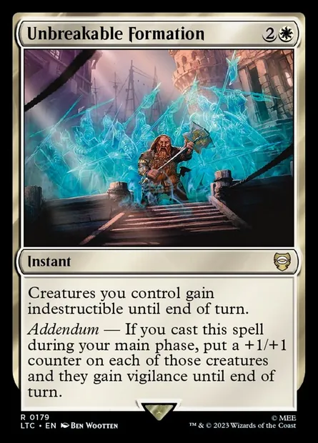 Unbreakable Formation, Magic card LTC 179 — Tales of Middle-earth Commander set