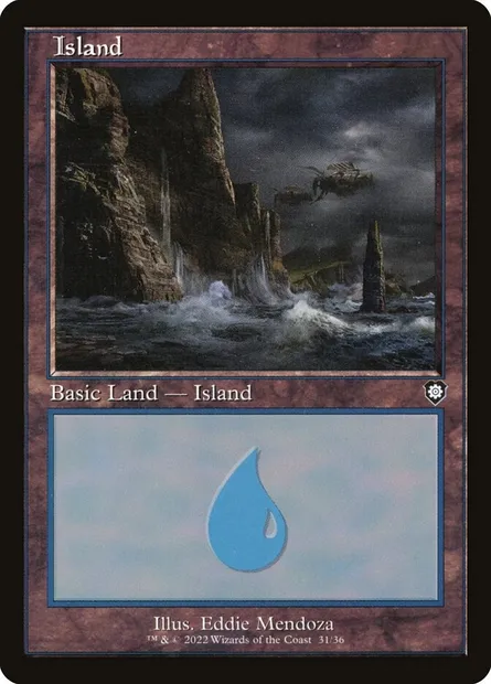 Island, Magic card BRC 31 — The Brothers' War Commander set