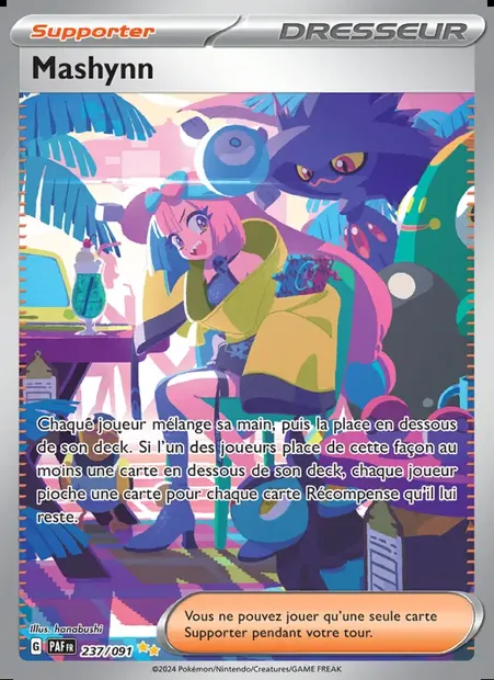 Mashynn, carte Pokémon PAF 237 — extension Destinées de Paldea