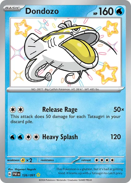 Dondozo, Pokémon card PAF 126 — Paldean Fates set