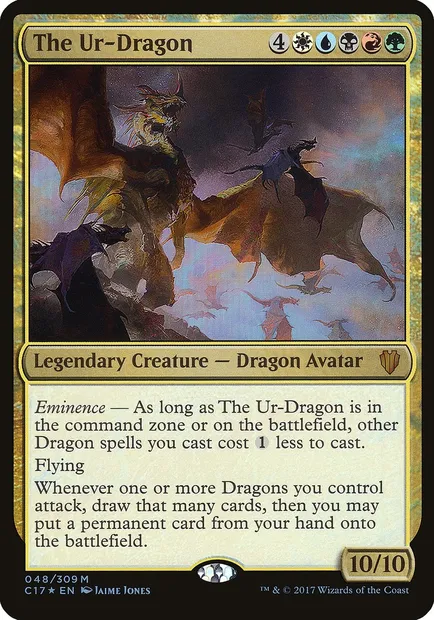 The Ur-Dragon, Magic card OC17 48 — Commander 2017 Oversized set