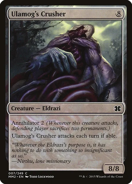 Écrabouilleur d'Ulamog, carte Magic MM2 7 — extension Modern Masters 2015