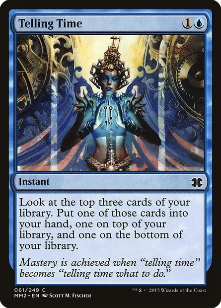 Telling Time, Magic card MM2 61 — Modern Masters 2015 set