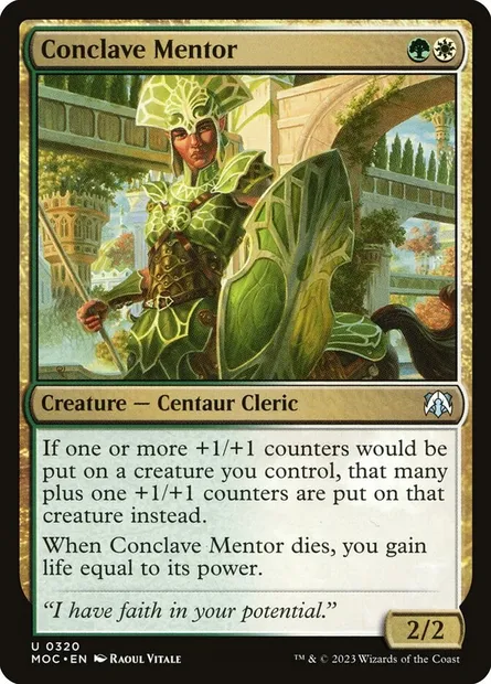 Conclave Mentor, Magic card MOC 320 — March of the Machine Commander set
