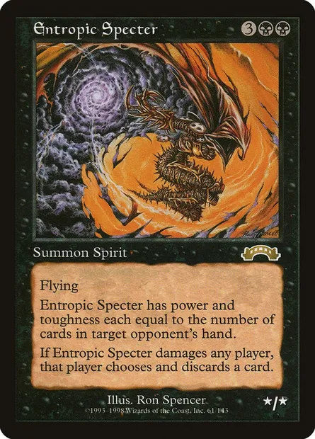 Entropic Specter, Magic card EXO 61 — Exodus set