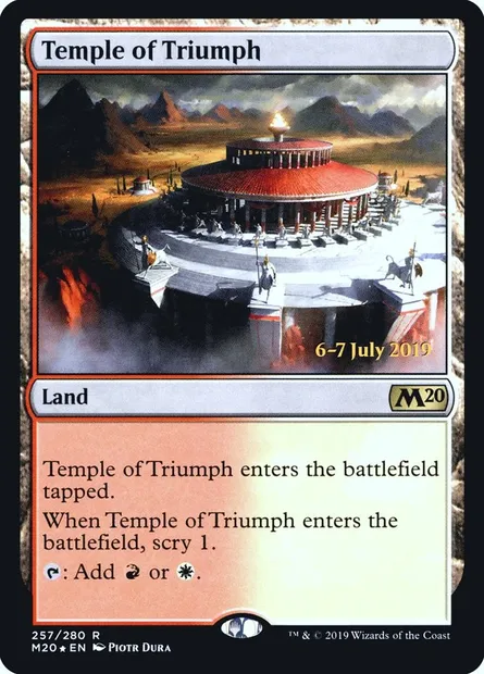 Temple of Triumph, Magic card PM20 257s — Core Set 2020 Promos set