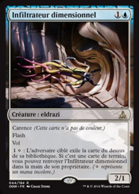 Infiltrateur dimensionnel, carte Magic OGW 44 — extension Le serment des Sentinelles