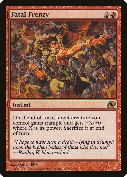 Fatal Frenzy, Magic card PLC 98 — Planar Chaos set
