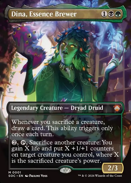 Dina, Essence Brewer, Magic card SOC 1 — Secrets of Strixhaven Commander set