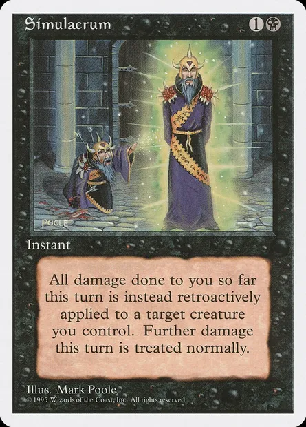Simulacrum, Magic card 4ED 161 — Fourth Edition set