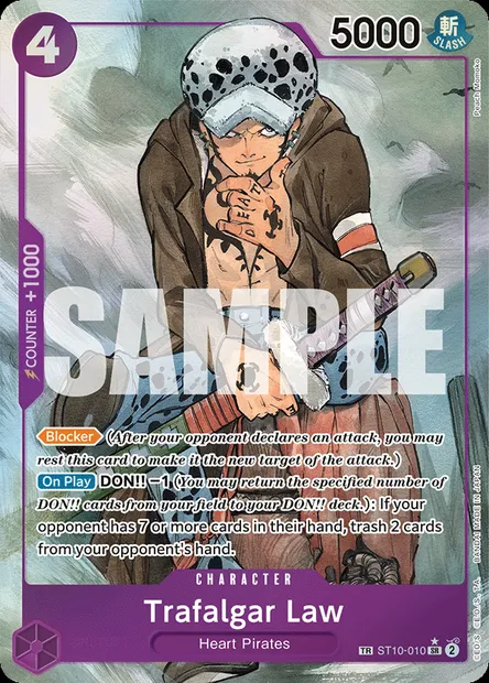 Trafalgar Law, One Piece card ST10-010 — The Three Captains set
